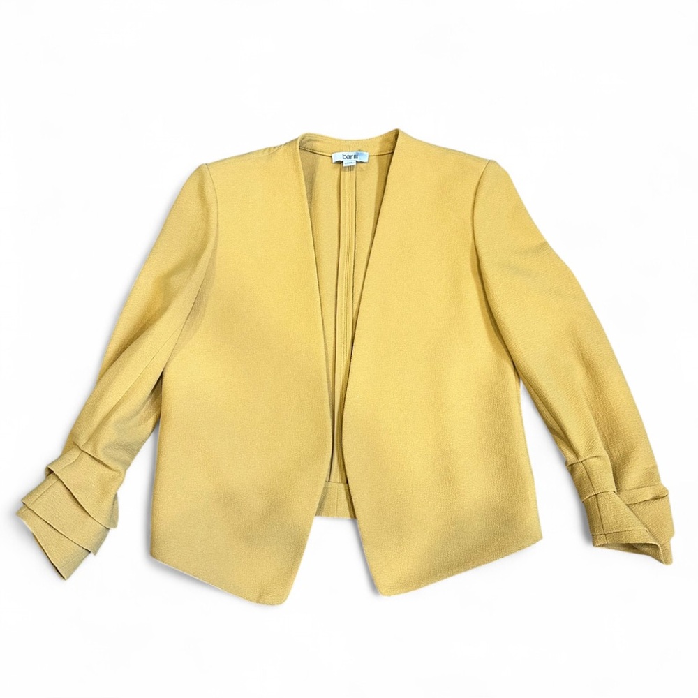 Bar III Mustard Open Front Blazer